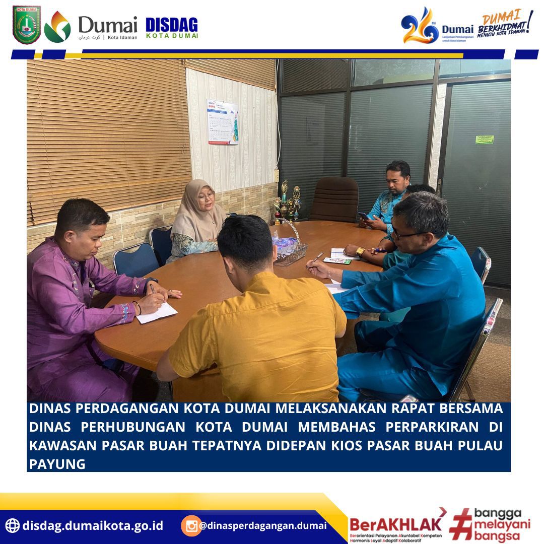 Rapat Bersama Dinas Perhubungan Kota Dumai