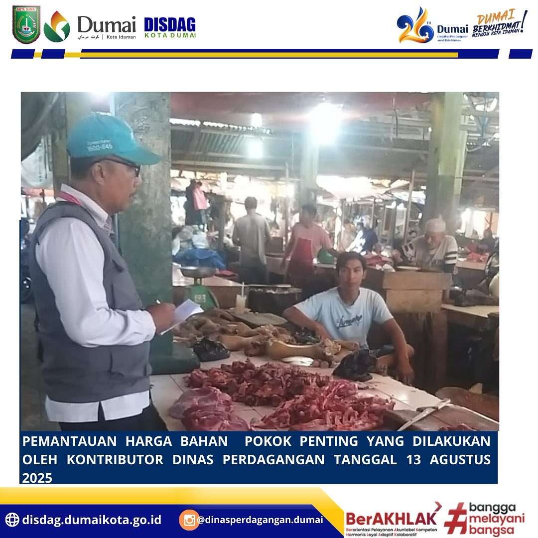PEMANTAUAN HARGA BAHAN POKOK OLEH KONTRIBUTOR DINAS PERDAGANGAN