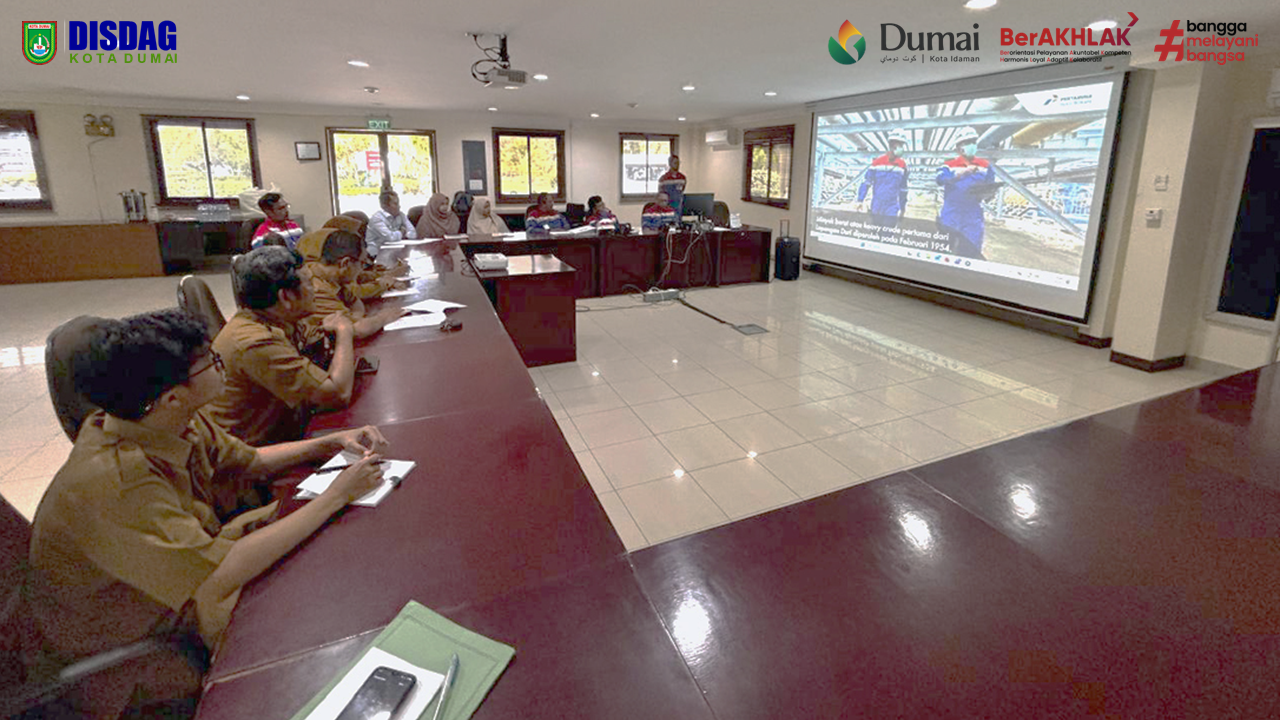 Kunjungan Kerja Dinas Perdagangan Kota Dumai terkait Pengangkutan Minyak Mentah dari Dumai Terminal PT Pertamina Hulu Rokan