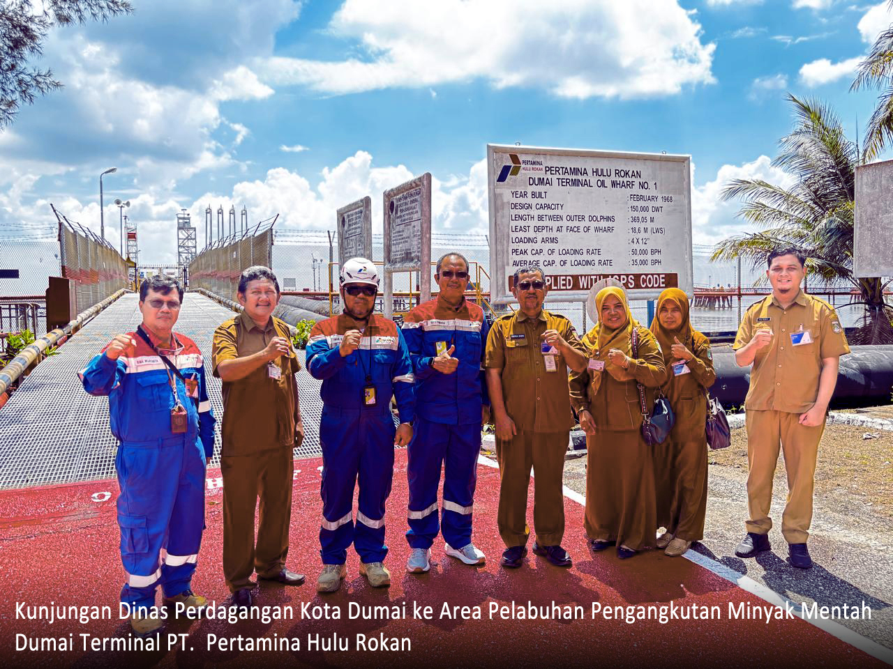 Kunjungan Kerja Dinas Perdagangan Kota Dumai terkait Pengangkutan Minyak Mentah dari Dumai Terminal PT Pertamina Hulu Rokan